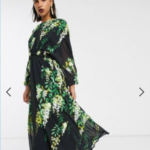 ASOS EDITION trailing floral midi dress size 14